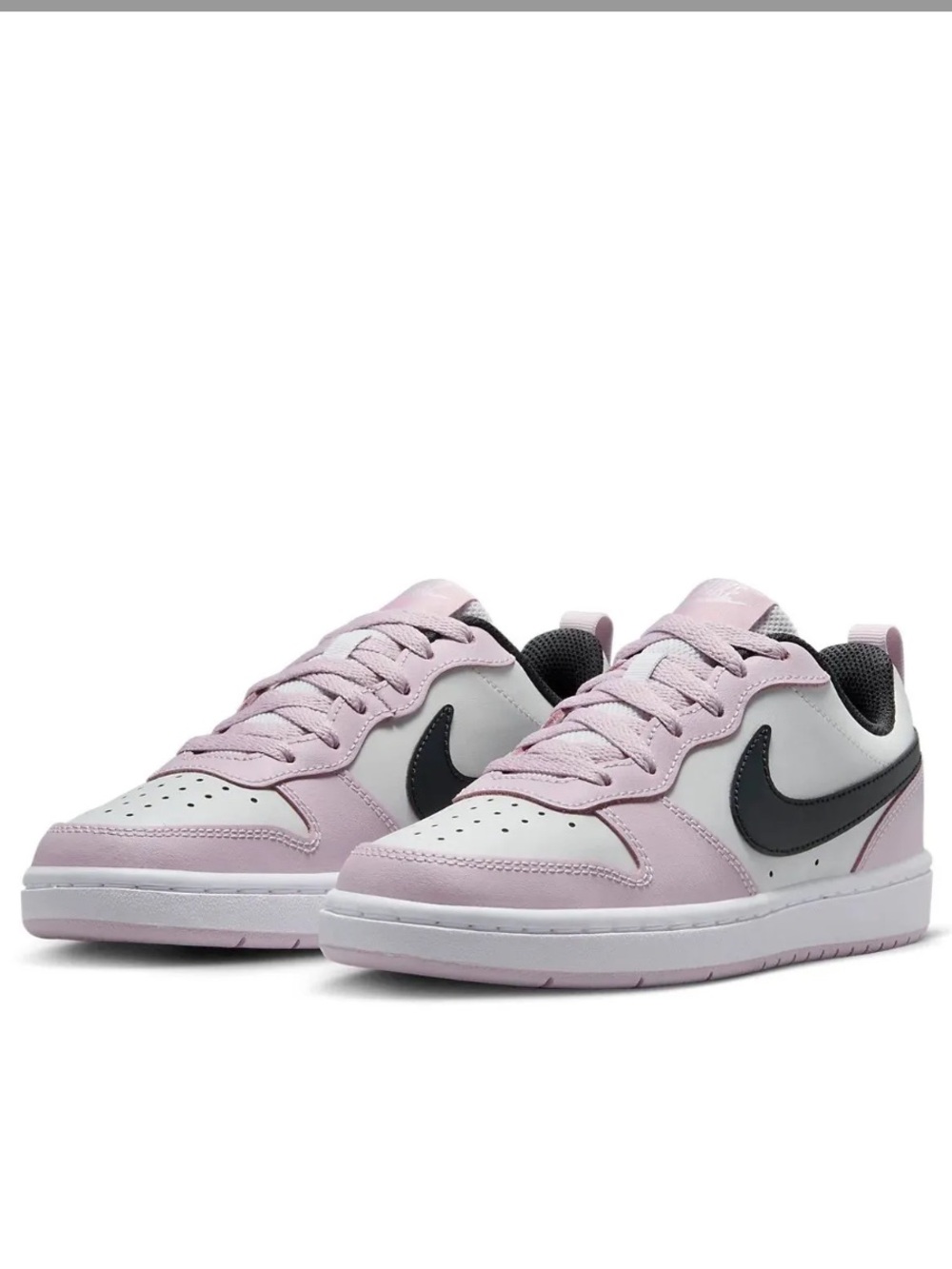 Nike Women's Low-Top Sneakers in Lavender/Pink & White  size 7Y/8.5 women